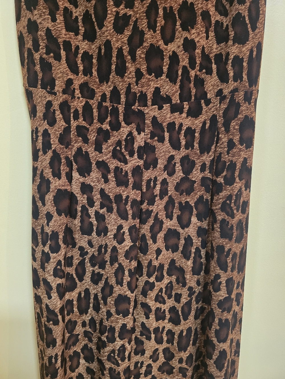 Ralph Lauren Womens Leopard Print Sleeveless Ruched Sheath Jersey Career Dress 6 - Picture 6 of 6